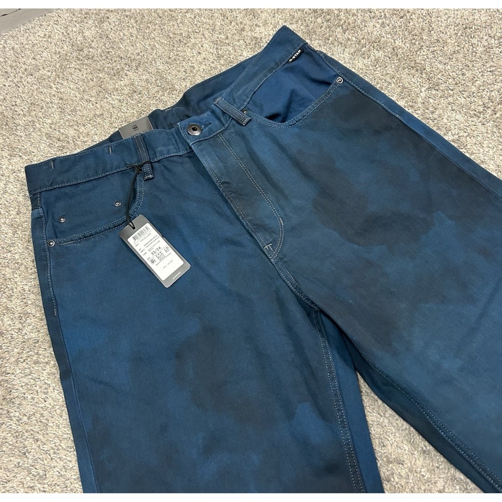 G Star Raw Jeans Mens 33X34 Type 96 Loose Sea Blue Denim Wash New with Tags